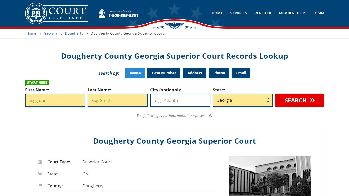 Dougherty County Georgia Superior Court Records Lookup